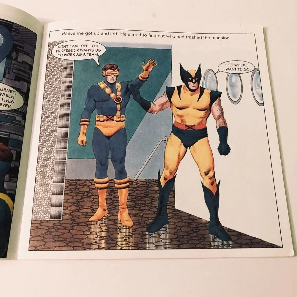 Vtg 1993 Random House Marvel X Men  To Stop A Juggernaut Comic Book - Picture 11 of 15